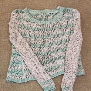 Free People mint sweater